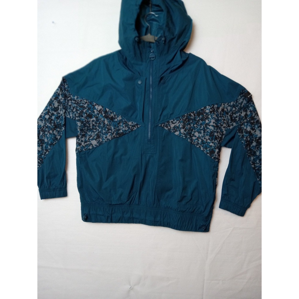 Adidas Stella McCartney Jacket Womens Medium Pattern Hooded Windbreaker Pullover - Picture 2 of 12